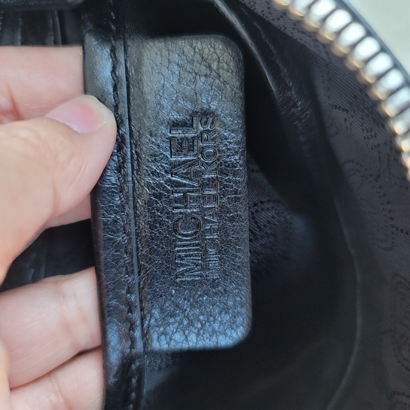 Michael Kors Fallon Black Leather Hobo Bag - Picture 13 of 15